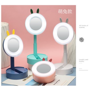 Gương Trang Điểm Đèn Led Xếp Gọn