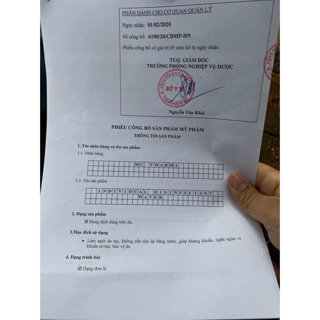 Bình Xịt Rửa Tay Kháng Khuẩn MC PHARMA Đã Được Kiểm Định An Toàn Về Chất Lượng | BigBuy360 - bigbuy360.vn