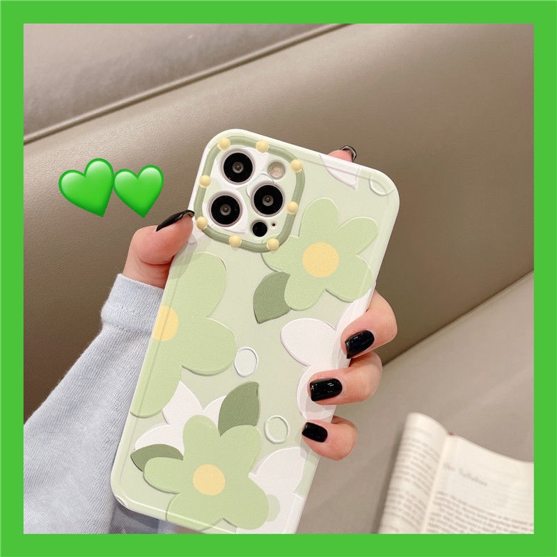 Green Flowers Pattern Phone Case For IPhone 11 12 Pro Max Xr XsMax 7 8 Plus SE 2020  Fa33e