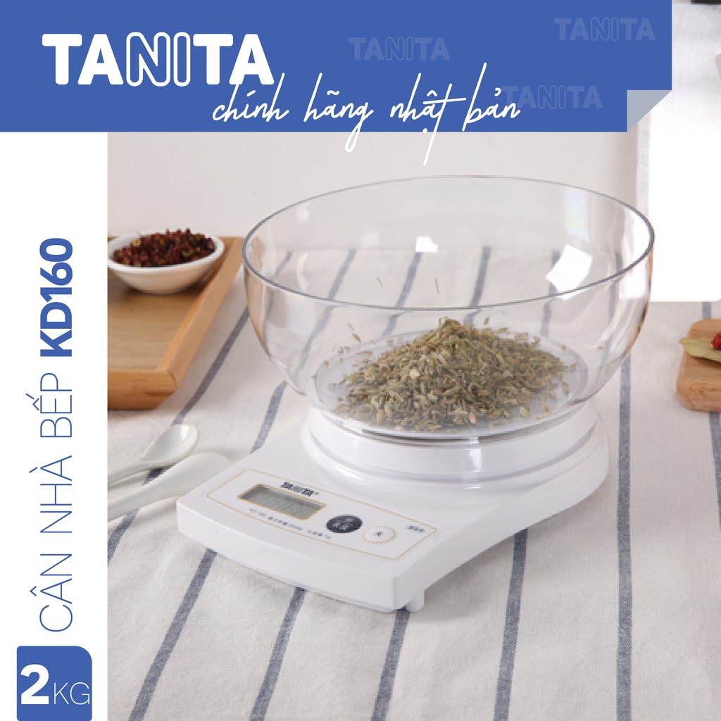 Cân nhà bếp Tanita KD160,Chính hãng nhật bản,Cân làm bánh,Cân thực phẩm,Cân tiểu ly,Cân chính xác,Cân bếp 1kg,2kg