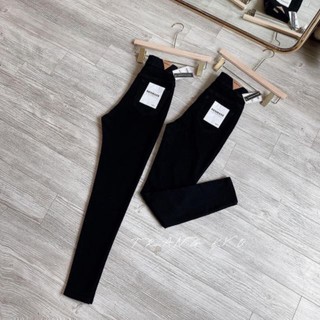 (sale) Quần jean nữ đen trơn co giãn (video+ảnh thật)