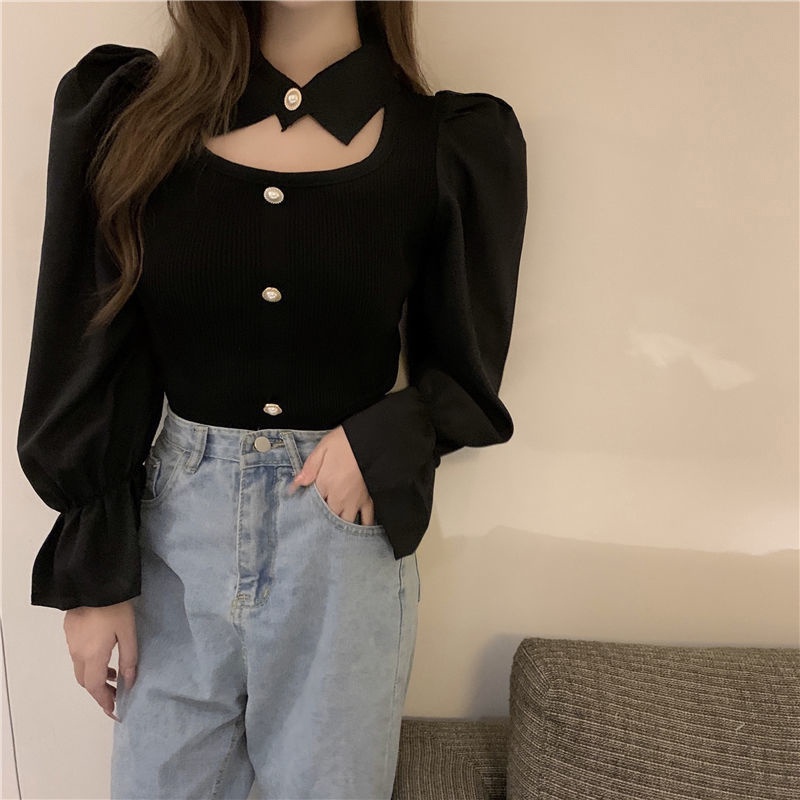 Áo IELGY dài tay phong cách phương Tây thời trang cho nữ