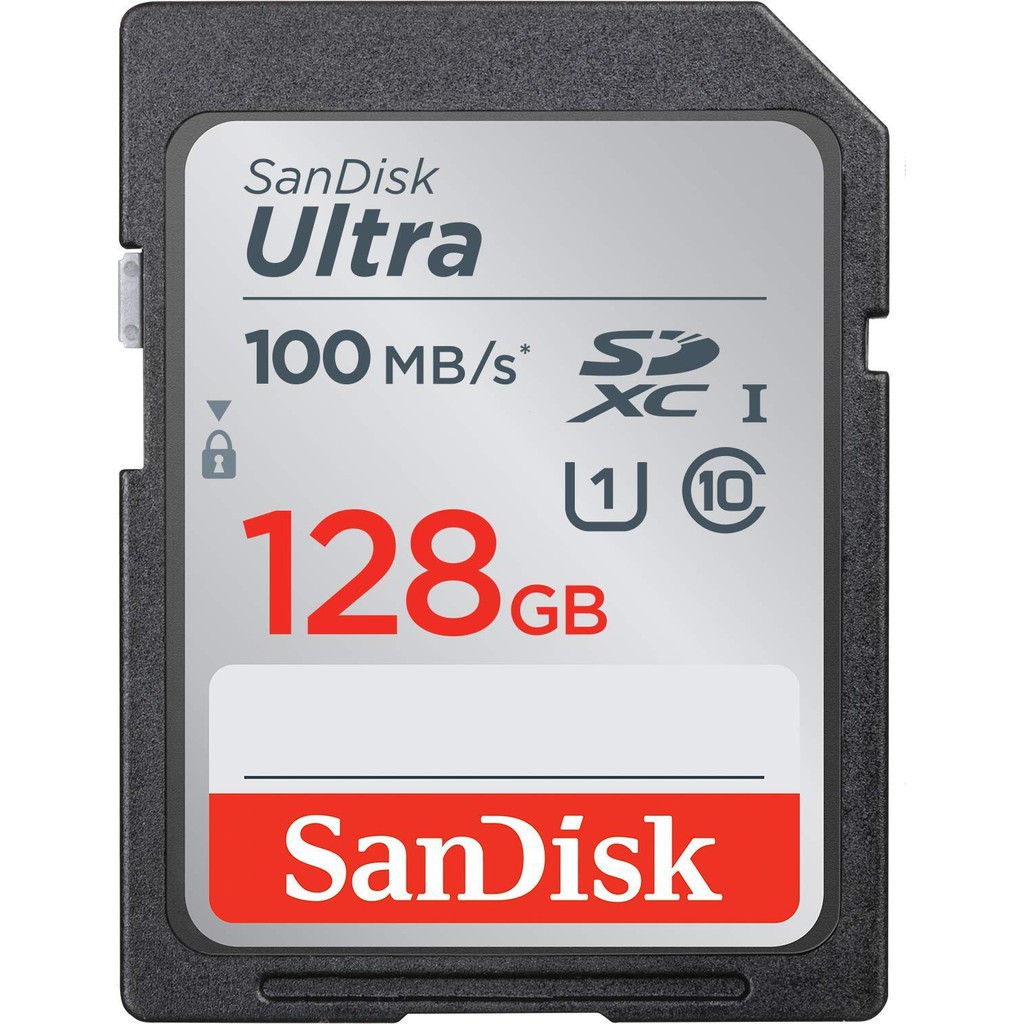 Thẻ nhớ SDXC SanDisk Ultra 128GB 100MB/s Class 10 - Bảo hành 5 năm