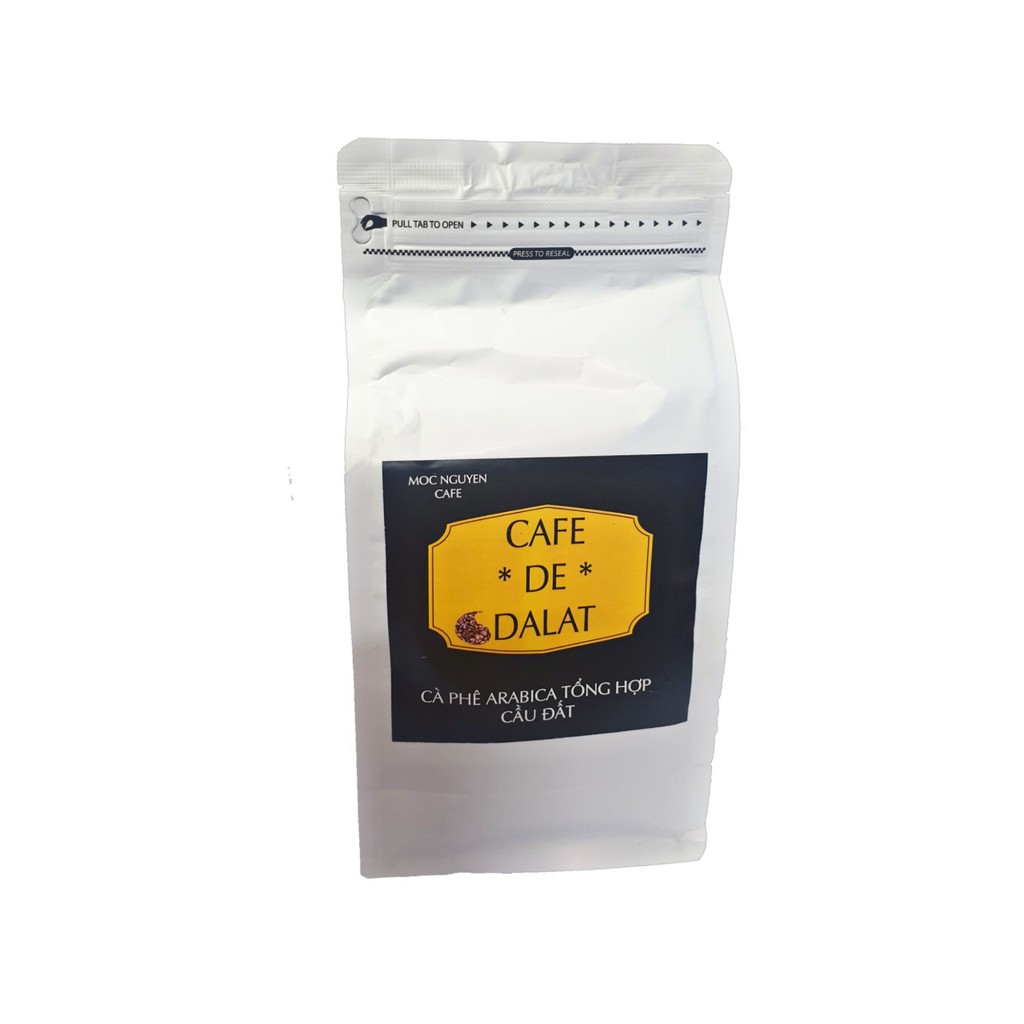 CAFE DE DALAT tổng hợp Cầu đất ( Robusta( 50%)- Arabica (50%) -  (500gram)