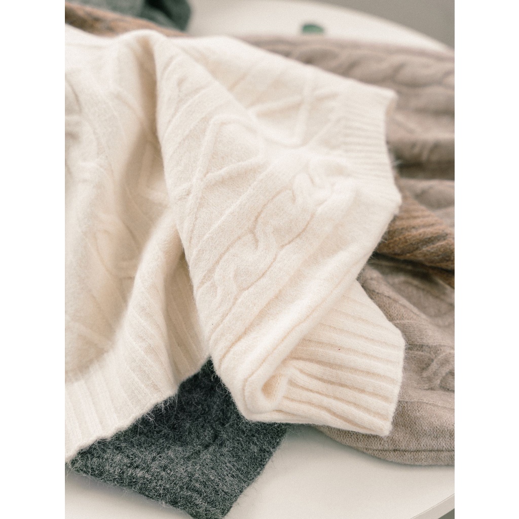 Áo gile len thu đông nữ MADELEN dáng cổ V nhiều màu xinh xắn | BigBuy360 - bigbuy360.vn