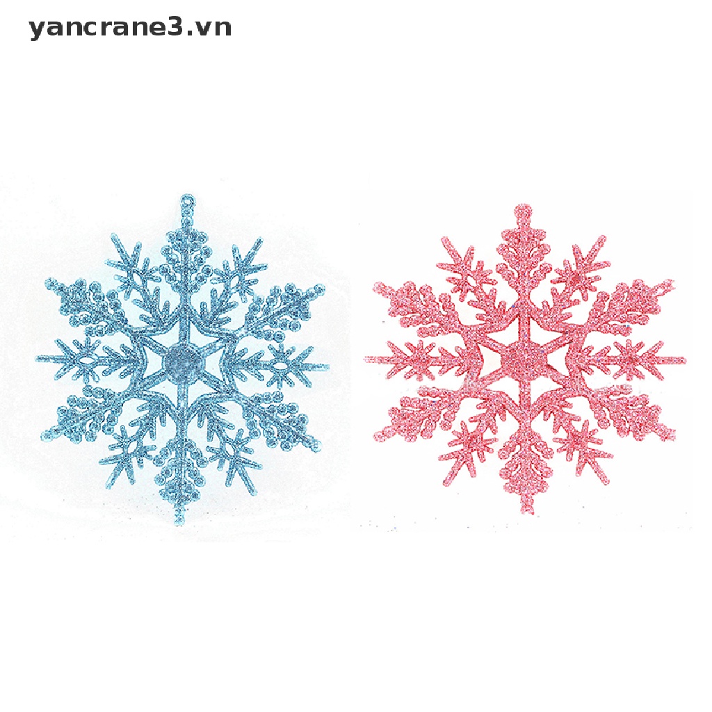 Bộ 12 Dây Treo Trang Trí Cây Thông Noel Hình Bông Tuyết 3.vn