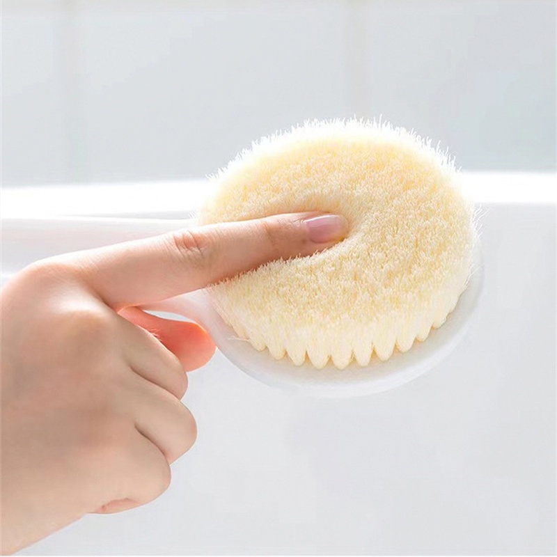 Bàn Chải Tắm Lông Mềm Cán Dài Tẩy Tế Bào Chết Mát Xa Cơ Thể Đa Năng