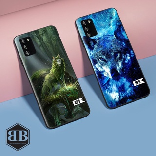 Ốp lưng kính cường lực Samsung Galaxy A03S các mẫu sói đẹp ,ngầu