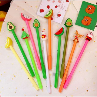 Bút Mực Màu Đen- Nhựa Dẻo Hình Trái Cây Cực Xinh