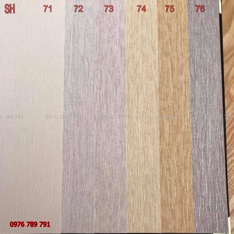 Giấy Dán Tường Phòng Khách, Phòng Ngủ, Vân Gỗ Sóng Ngang,Lụa Kim Tuyến Không Keo, Khổ 10m x 53 cm, Màu Trắng, Xám, Vàng