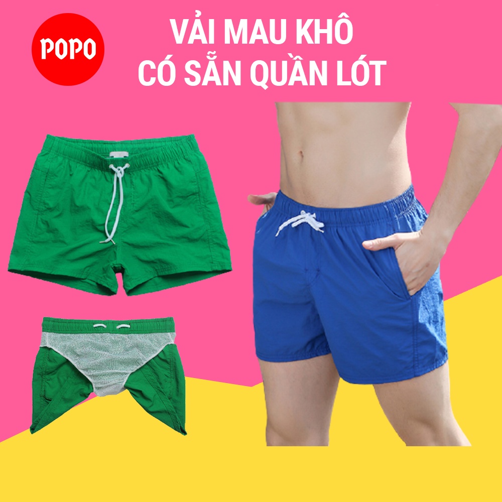 Quần bơi nam, quần đi biển cho NAM có lớp lót bên trong ST5 mau khô, thoáng khí chất liệu cao cấp SPORTY