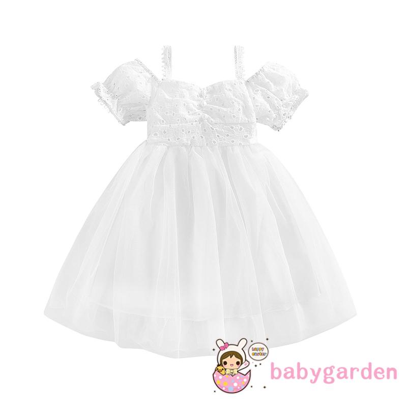 Đầm Chữ A Tay Ngắn Hở Vai Thời Trang Mùa Hè Dành Cho Bé Gái