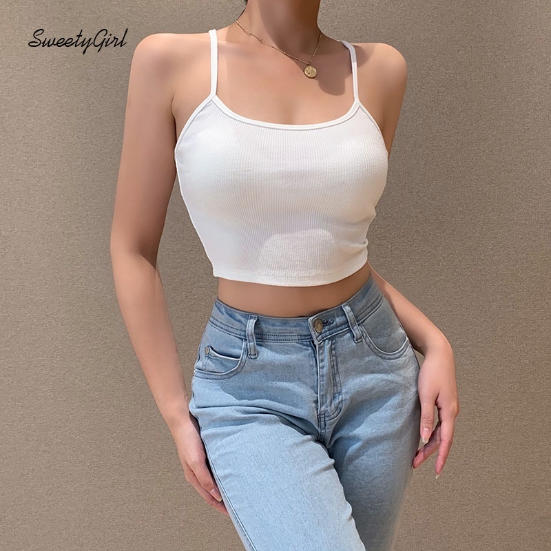 Áo tank top màu trơn hở lưng ôm dáng thời trang gợi cảm dành cho nữ