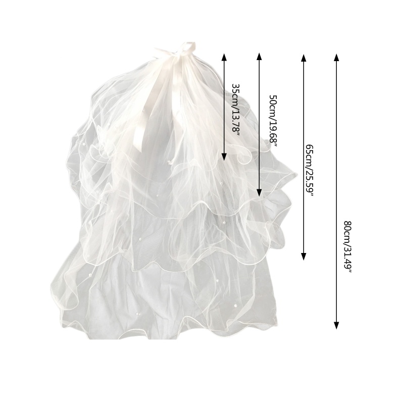 Mạng Che Mặt Nhiều Lớp Đính Hạt Dùng Trang Trí Đám Cưới