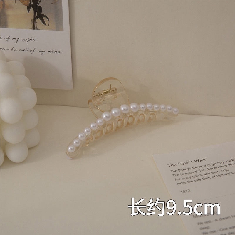 Kẹp tóc càng cua đính ngọc trai nhân tạo phong cách Hàn Quốc ho nữ