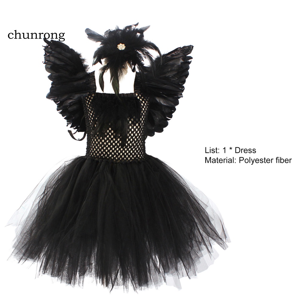 Đầm Công Chúa Không Tay Hóa Trang Halloween Dành Cho Bé Gái