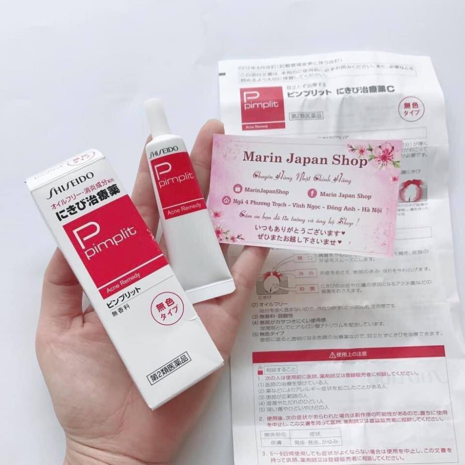 (Sale, Hàng Nhật) Kem giảm mụn shiseido pimplit giảm mụn Nhật Bản