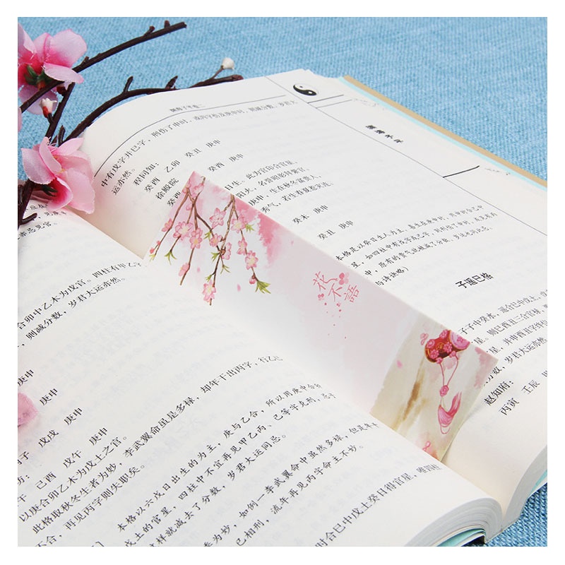 Hộp 30 thẻ đánh dấu trang phong cách Trung Hoa độc đáo