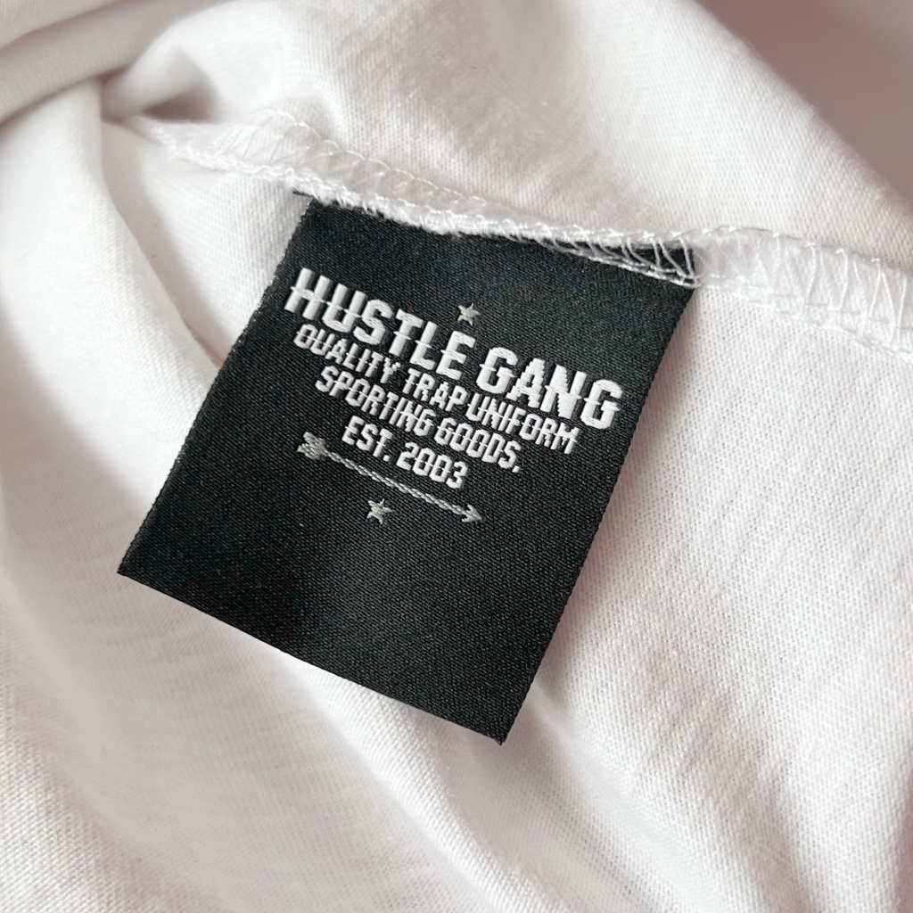Áo thun Hustle Gang-Trắng