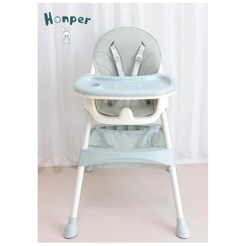 Ghế ăn dặm gấp gọn cho bé Honper HP001, ghế ăn dặm em bé đa năng cao cấp - Monnie Kids