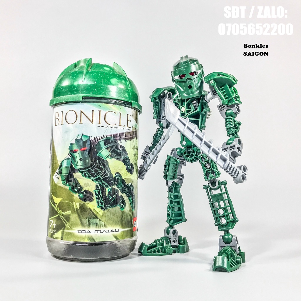 Đồ Chơi Mô Hình Vintage lắp ráp LEGO Bionicle: Chiến Binh Khí Toa Metru Matau 8605 Chính Hãng Đan Mạch (2004)