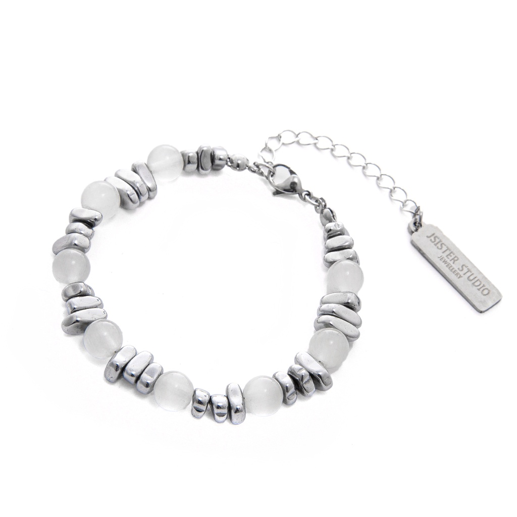 Vòng Tay Chuỗi Hạt Đá opal Sang Trọng Đơn Giản Hợp Thời Trang