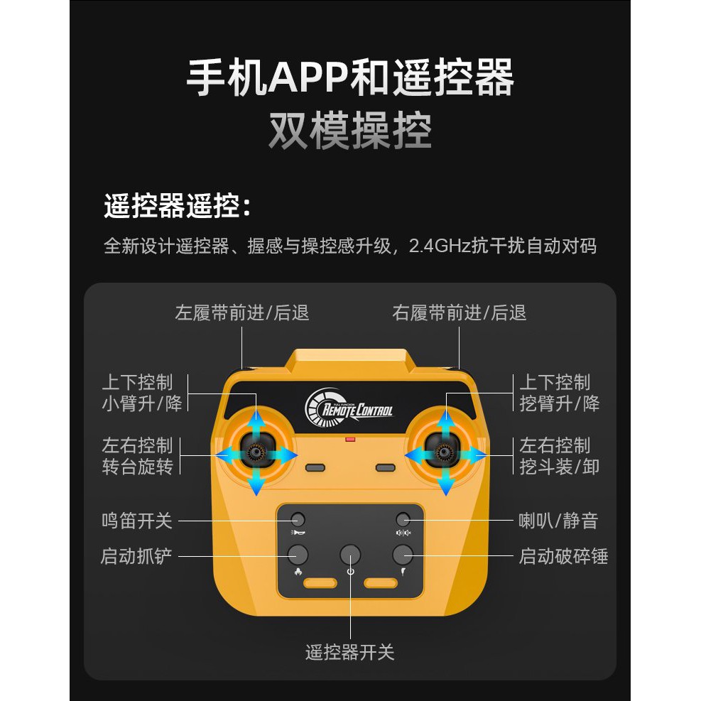 MÁY XÚC ĐIỀU KHIỂN TỪ XA DOUBLE EAGLE VOLVO  E598 BẢN 2024