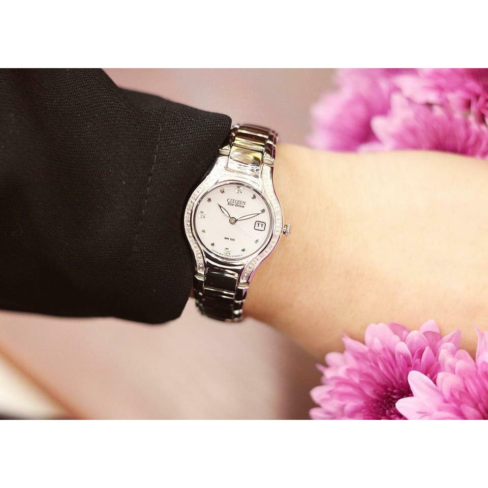 Đồng hồ nữ Citizen EW0970-51B Eco-Drive - Máy Quartz pin năng lượng ánh sáng - Mặt kính khoáng cường lực