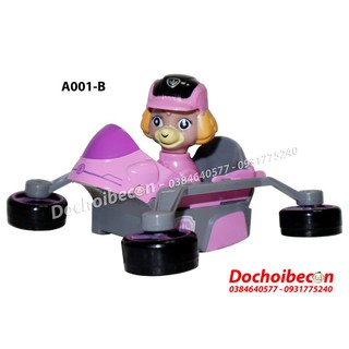 Chó cứu hộ Paw Patrol Skye (Hồng) A001 - Chạy trớn - Loại lớn - Nhiều mẫu
