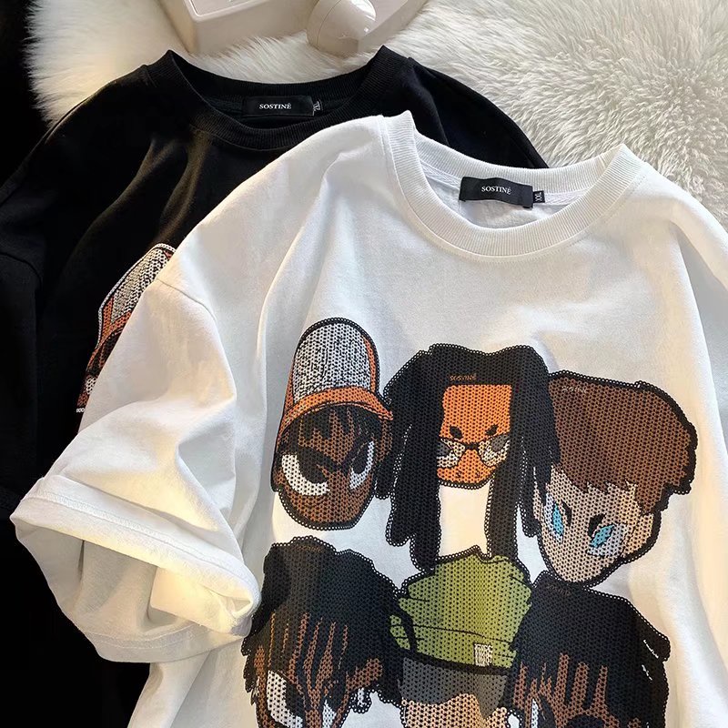 Áo Thun Tay Ngắn Cổ Tròn In Chữ M-8XL Thời Trang Mùa Hè Cho Nam