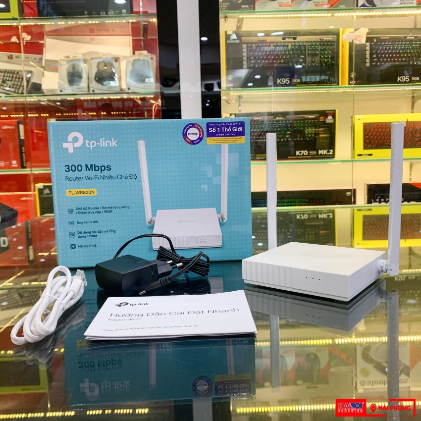 Sản phẩm mới-TP-Link N 300Mbps Bộ phát wifi không dây (Thiết bị mạng) - TL-WR820N - Hàng Chính Hãng