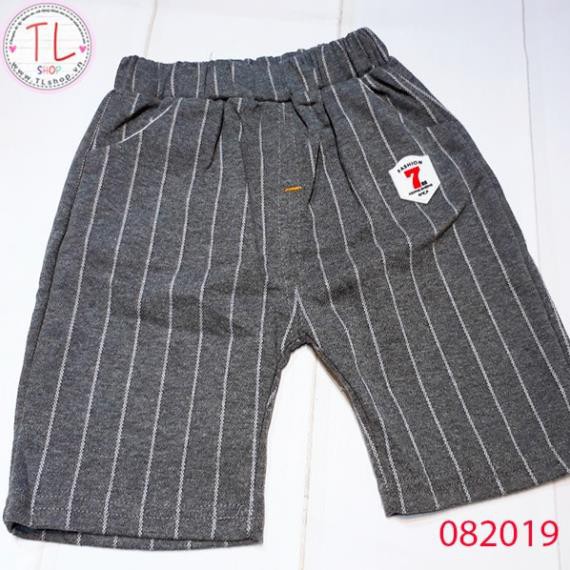 Quần áo trẻ em- Set bộ bé trai quần sọc dài áo thun cá tính - Bộ bé trai - bộ bé gái - Thời trang trẻ em