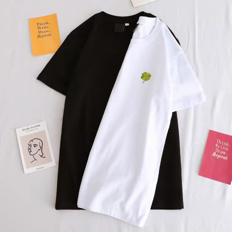 Áo Thun Tay Lỡ Hoa May Mắn Đơn Giản Mà Cực Kỳ Duyên Dáng - Form Rộng Freesize | BigBuy360 - bigbuy360.vn