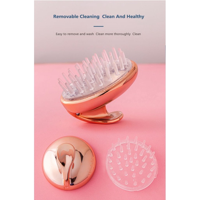 Lược Silicone Mát Xa Da Đầu Và Gội Đầu Chống Gàu Đa Năng