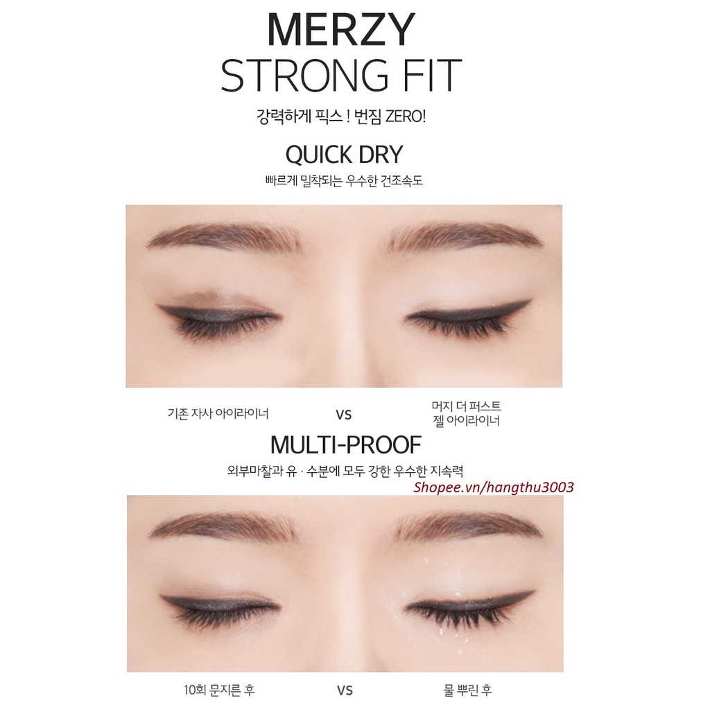 Chì Kẻ Mắt Chống Trôi Merzy Another Me The First Gel Eyeliner Đa Năng