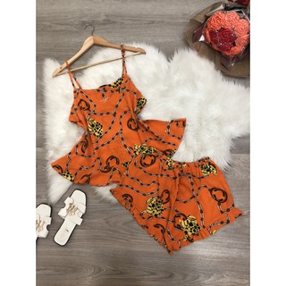 Bộ đùi lụa 2 dây thời trang