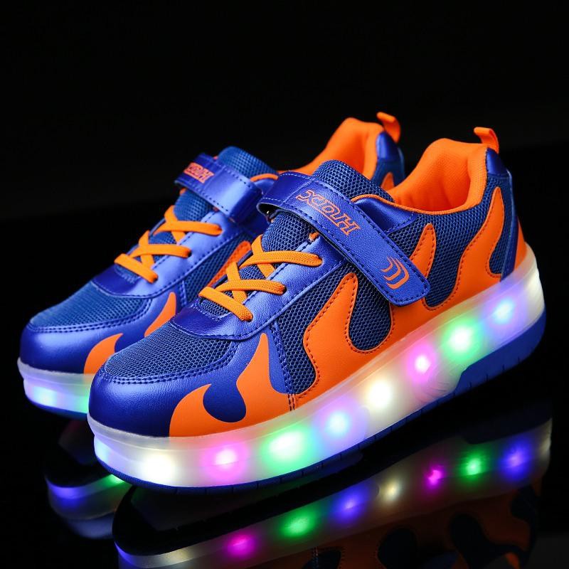 Giày thể thao bánh gót hay giày bay cho trẻ em và nữ có đèn LED A74