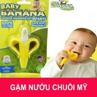 ĐỒ CHƠI, GẶM NƯỚU GIẢM NGỨA LỢI - LÀM SẠCH KHOANG MIỆNG HÌNH CHUỐI CHO BÉ