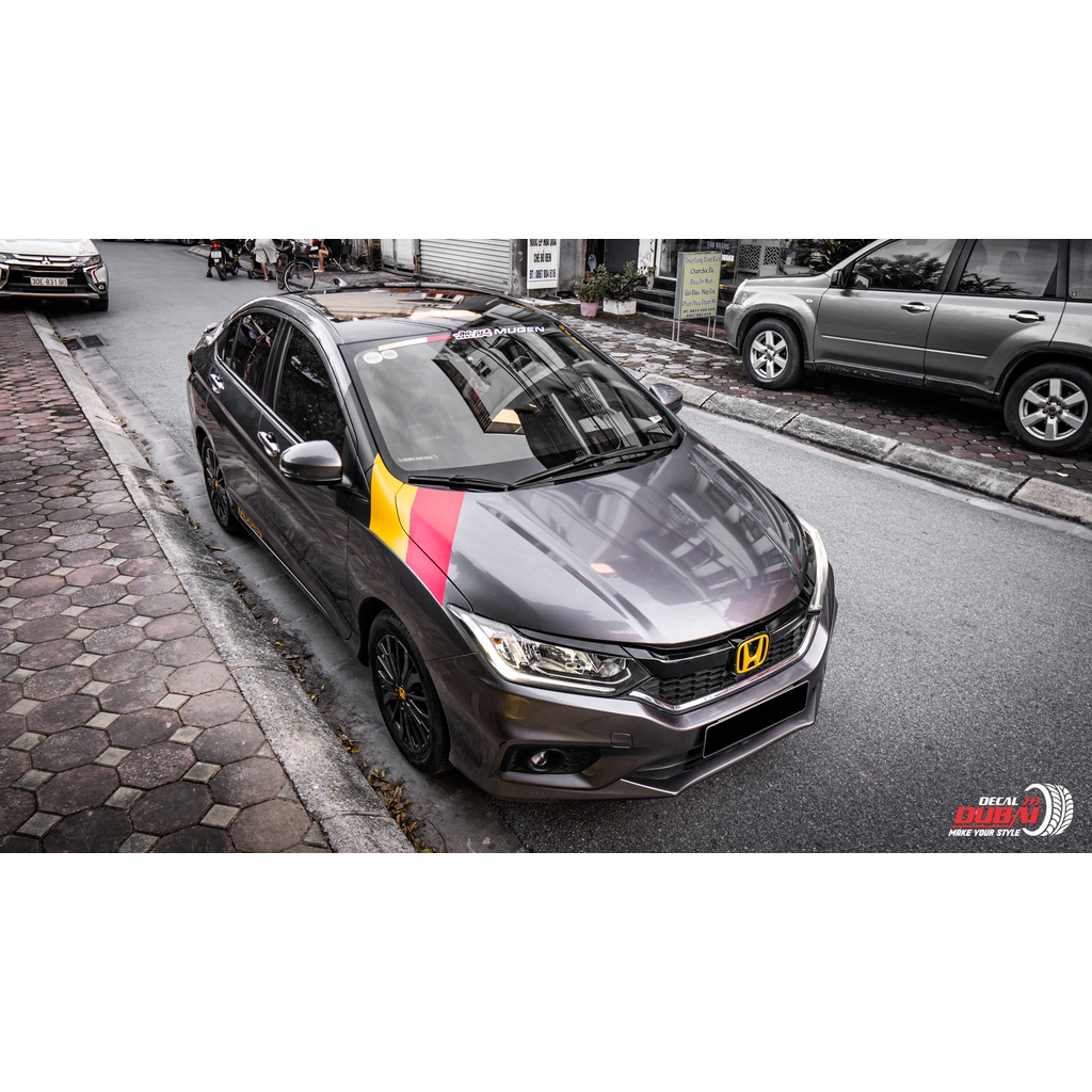 Tem trang trí tạo điểm nhấn xe Honda City