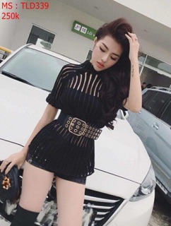 Belt váy lỗ cá tính