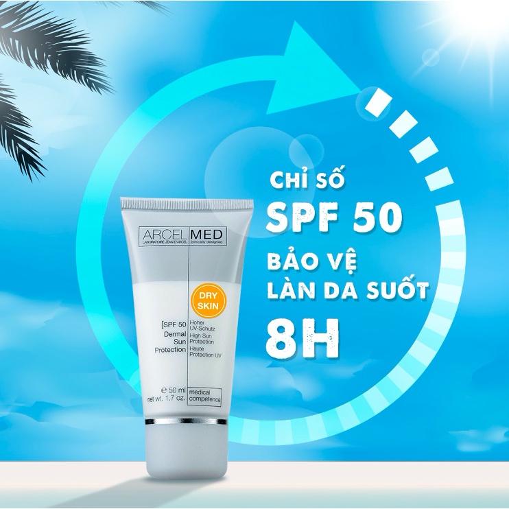 [HÀNG NHẬP KHẨU] Kem Chống Nắng Sáng Da Jean D’Arcel Dermal Sun Protection SPF 50