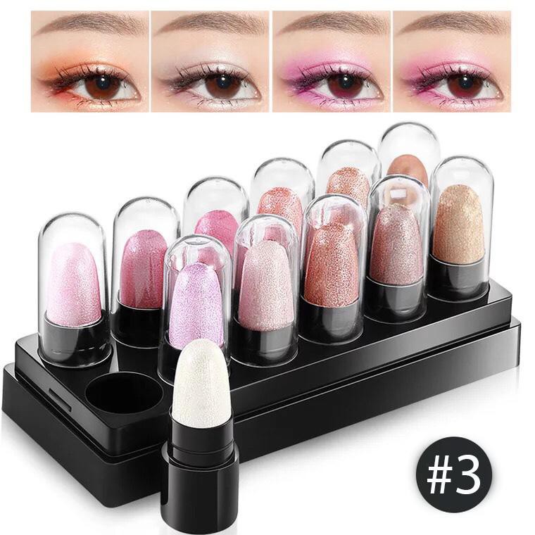 Bộ 12 thỏi sáp nhũ đánh mắt highlight Maycreate - BUMSHOP79