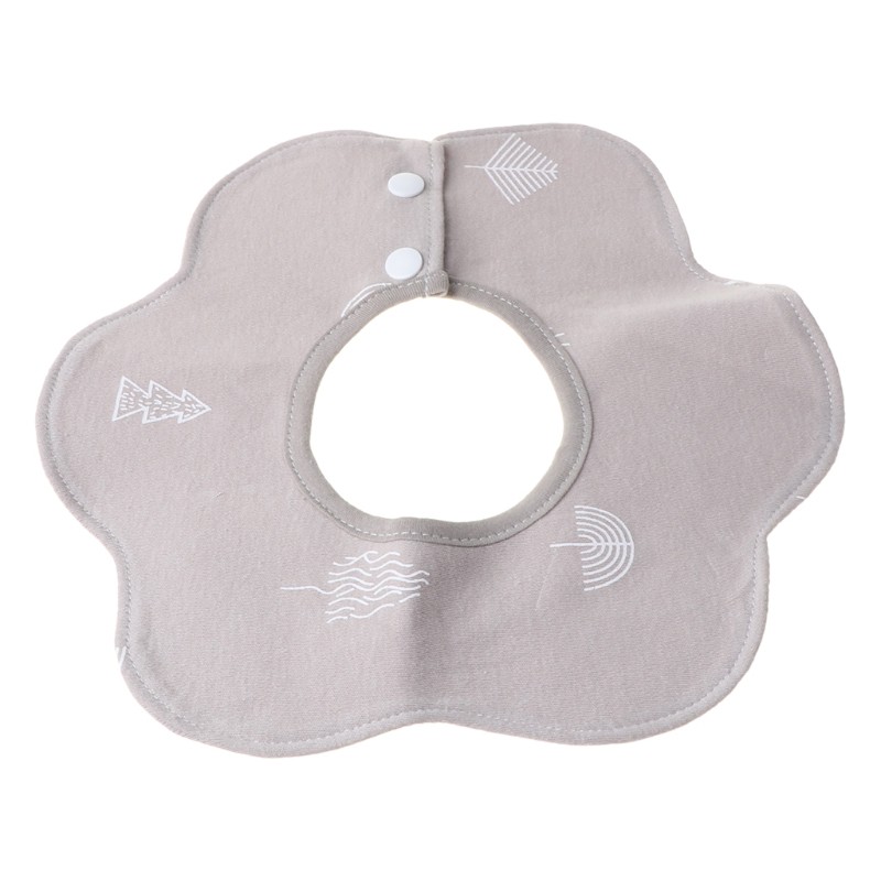 Set 5 Yếm Cotton Xoay 360 Độ Xinh Xắn Cho Bé