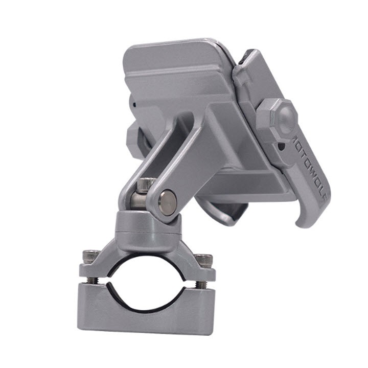 GIÁ ĐỠ ĐIỆN THOẠI CNC GẮN GHIDONG hoặc CHÂN GƯƠNG XE MÁY MOTOWOLF