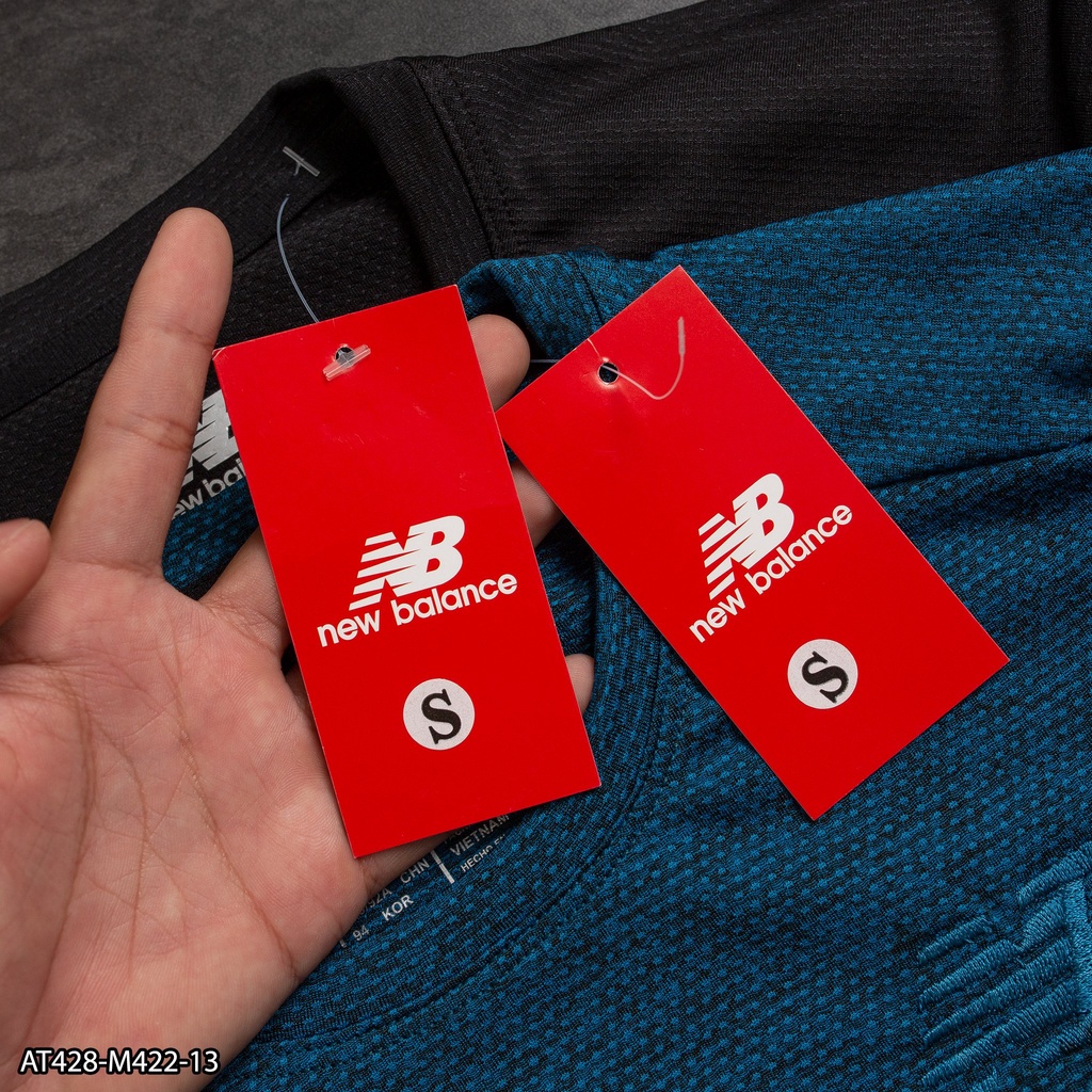 ÁO THUN THỂ THAO NAM NB AT428- VNXK - LOGO THÊU