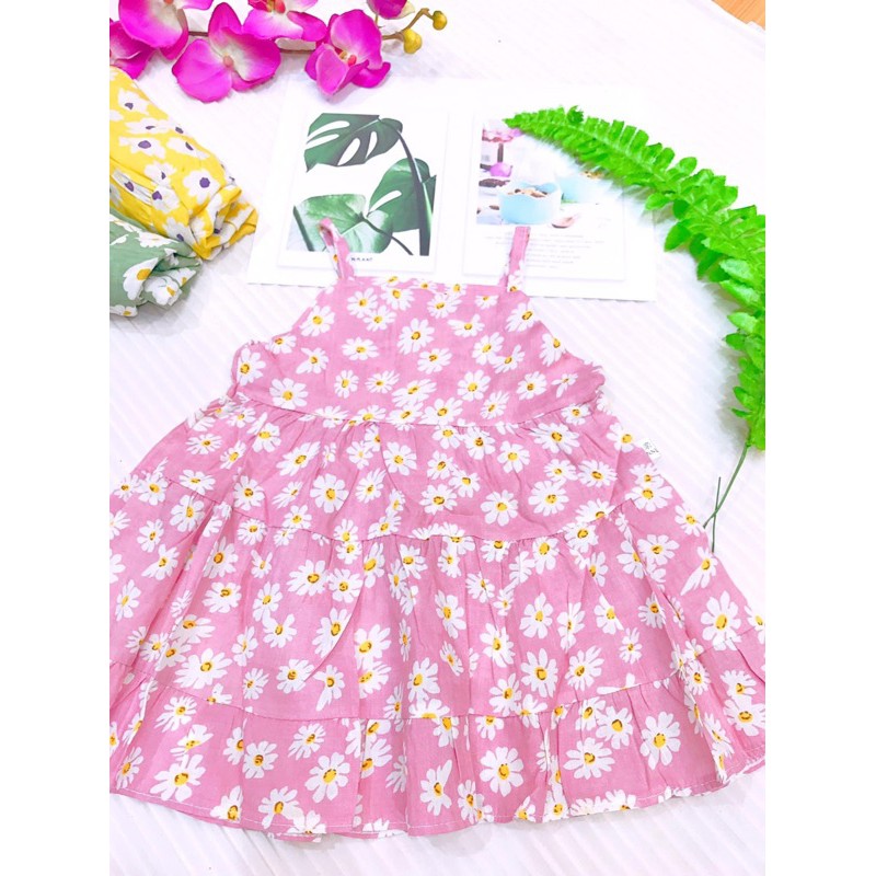 Váy dây hoa cúc tím