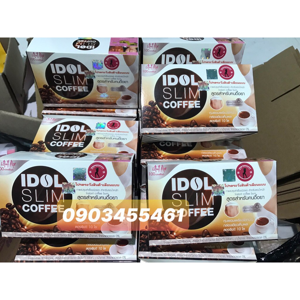 Combo 3 hộp giảm cân cấp tốc IDol Slim coffee chuẩn MẪU CŨ