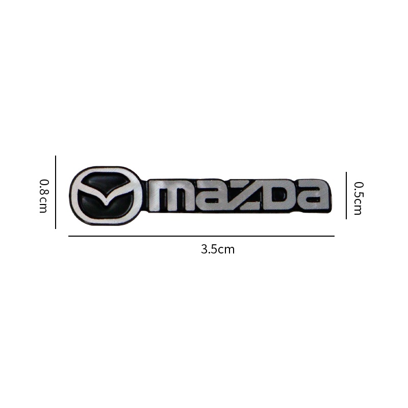 Bộ 4 / 10 Miếng Dán Logo 3D Trang Trí Loa Xe Hơi Mazda 2 3 5 6 2017 CX-4 CX-5 CX-7 CX-9 CX-3 CX-5