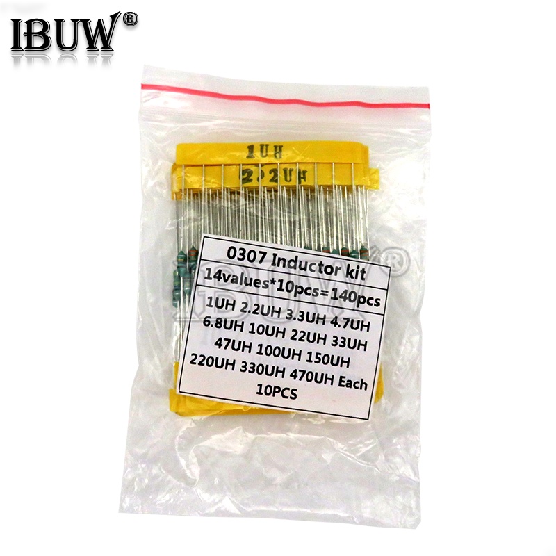 Bộ 10 Linh Kiện Điện Tử Từ 0307 1uH Đến 470uH, 14 Giá Trị T=140 Cái