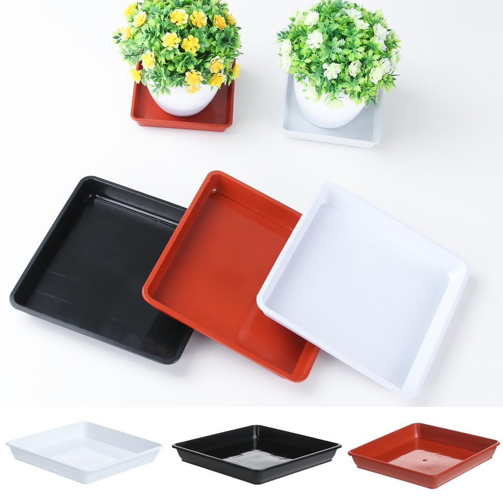 Khay Đựng Chậu Hoa Bằng Nhựa Bền Trang Trí Nhà Cửa / Sân Vườn